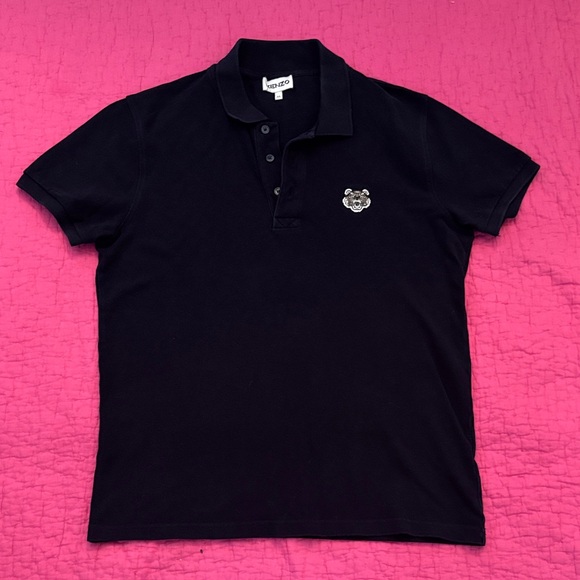 Kenzo Other - Kenzo Navy Polo with Embroidered Patch, M